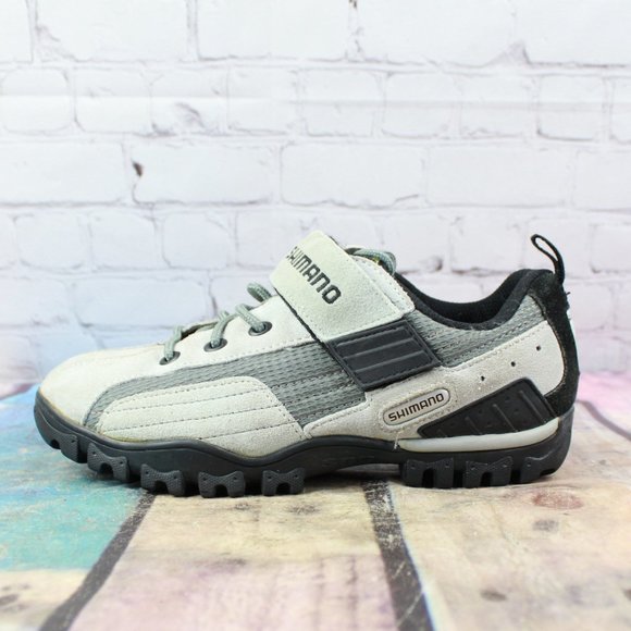 Shimano Shoes - Shimano Gray Suede Mesh Mountain Biking Cycling Shoes Size 6